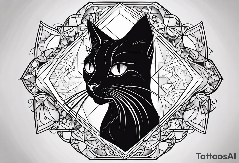 Black Cat tattoo idea