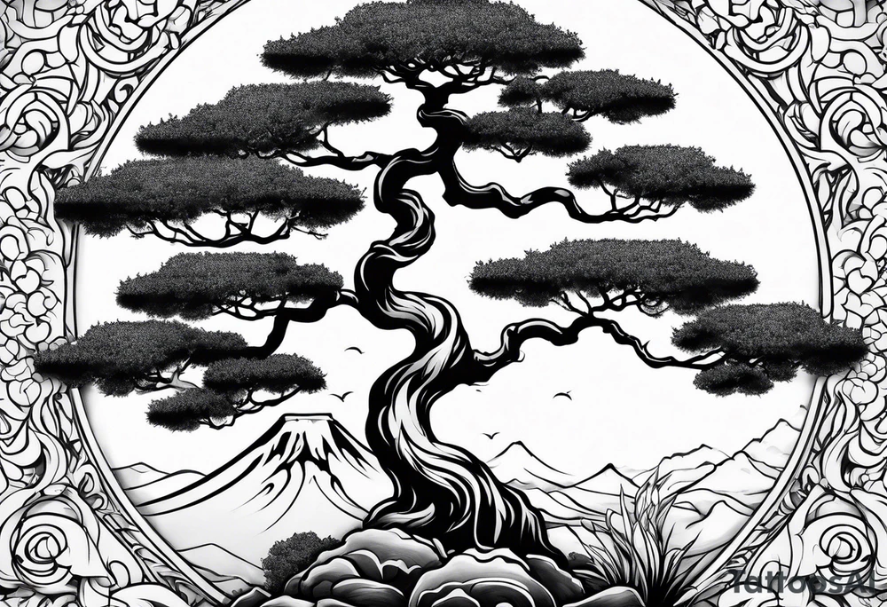 bonsai tattoo idea