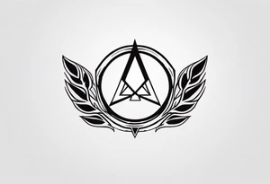 Ancient spartan trinity symbol tattoo idea