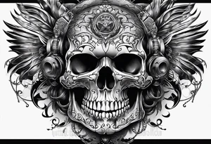 skull tattoo idea