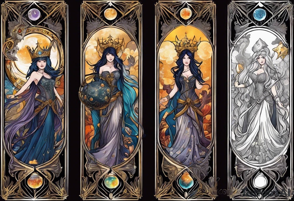 Descendants Haedes as a tarot card tattoo idea