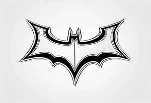 batman logo tattoo idea