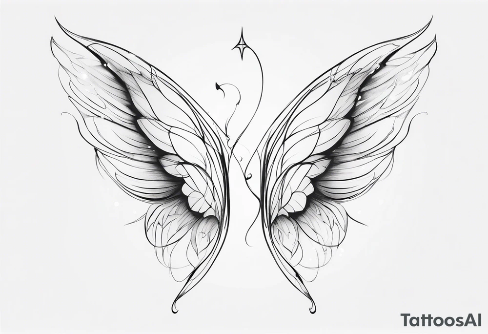 Fairy wings tattoo idea