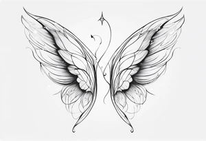 Fairy wings tattoo idea