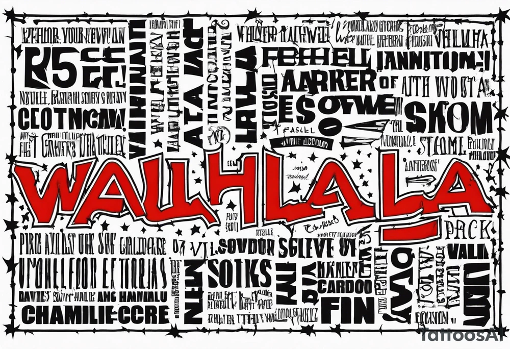 valhalla barb wire prison tattoo idea