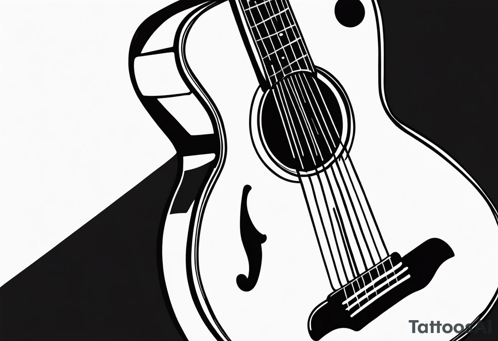 Guitar mediator tattoo idea
