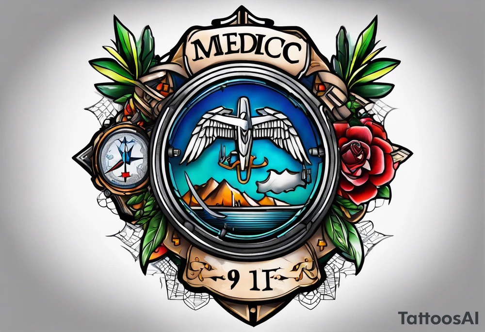 Medic/911 dispatcher/paradise tattoo idea