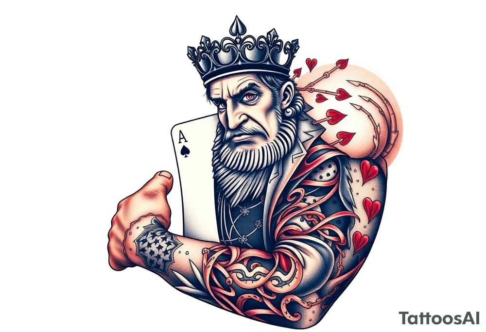 poker
king tattoo idea