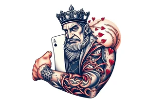 poker
king tattoo idea