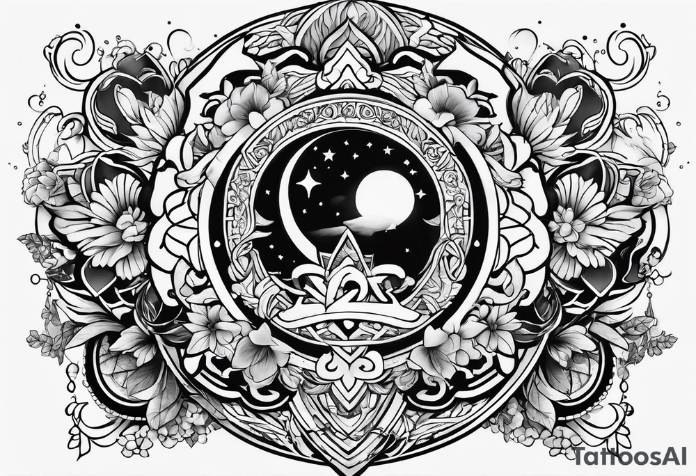 Love and destiny tattoo idea