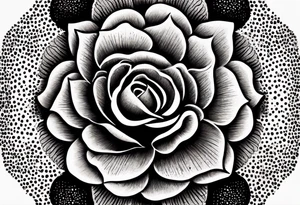 Tudor rose tattoo idea