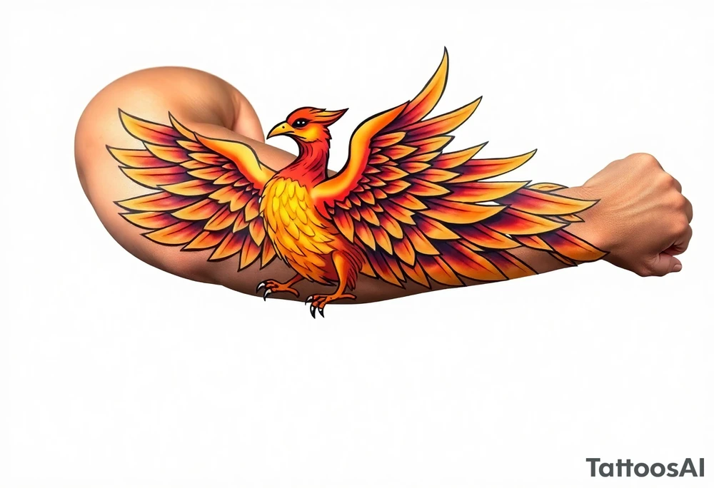 Phoenix tattoo idea