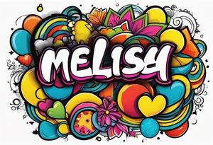 Name melissa tattoo idea