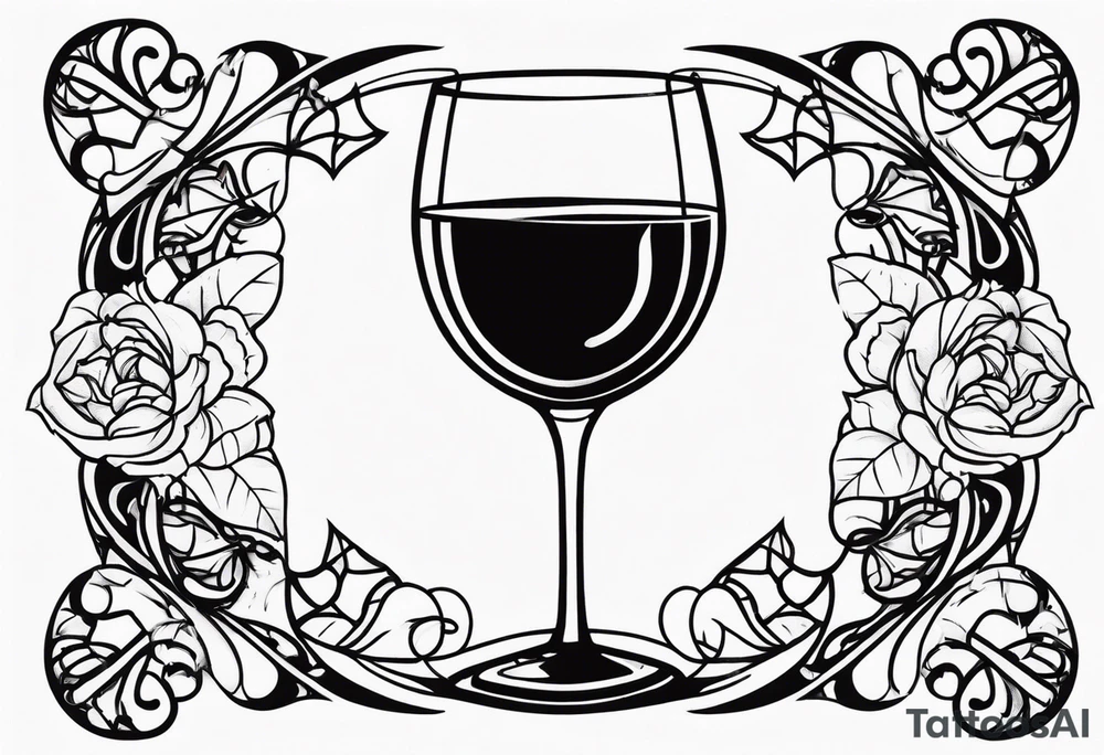 Wine Glass tattoo idea