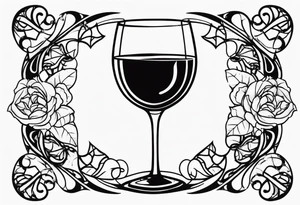 Wine Glass tattoo idea