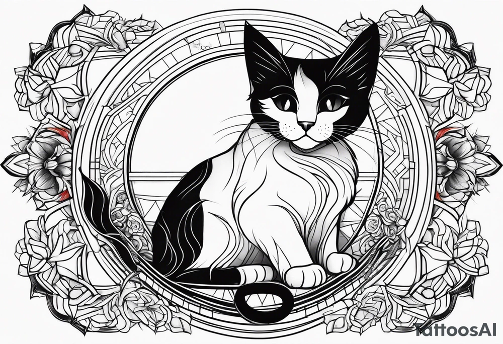 Black Cat tattoo idea