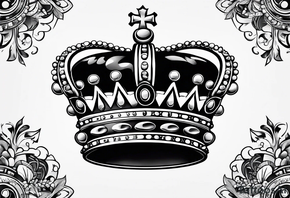 Crown composed of the numbers 23, 21, and 27. tattoo idea