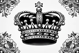 Crown composed of the numbers 23, 21, and 27. tattoo idea