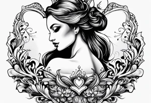 melting heart tattoo idea
