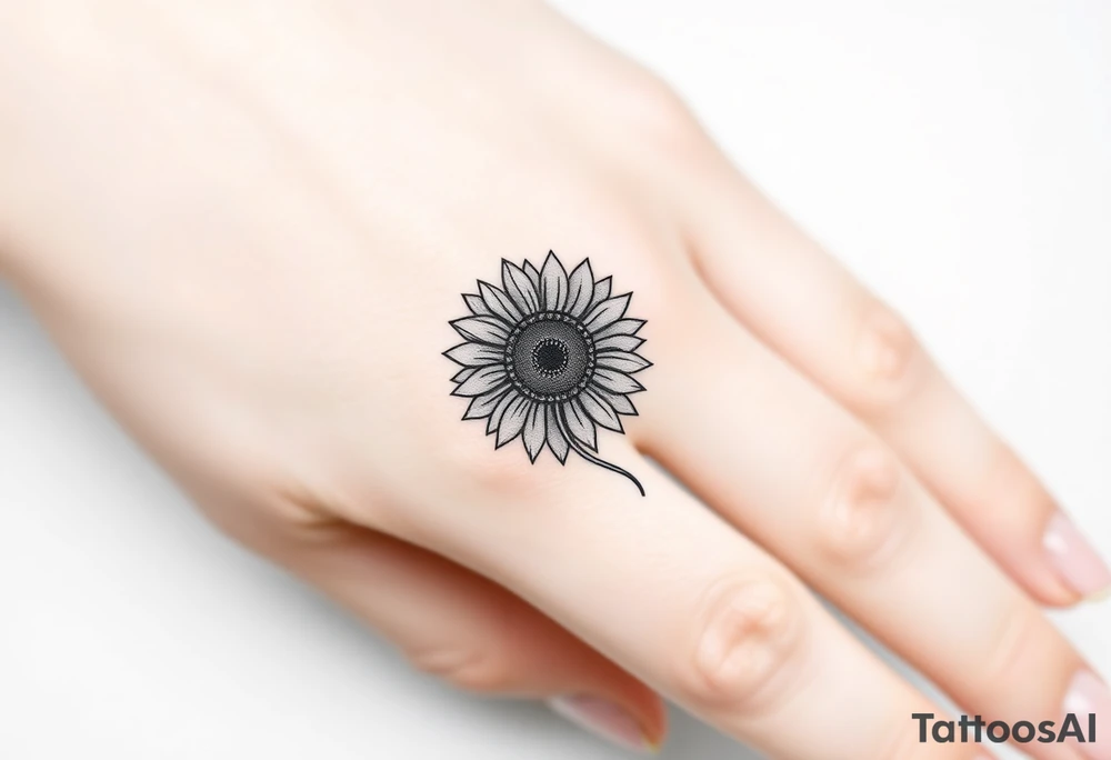 Sunflower tattoo idea