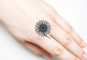 Sunflower tattoo idea