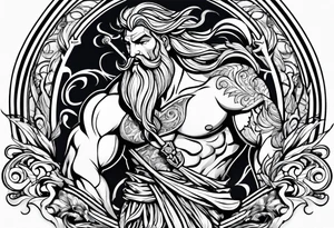 poseidon water tattoo tattoo idea