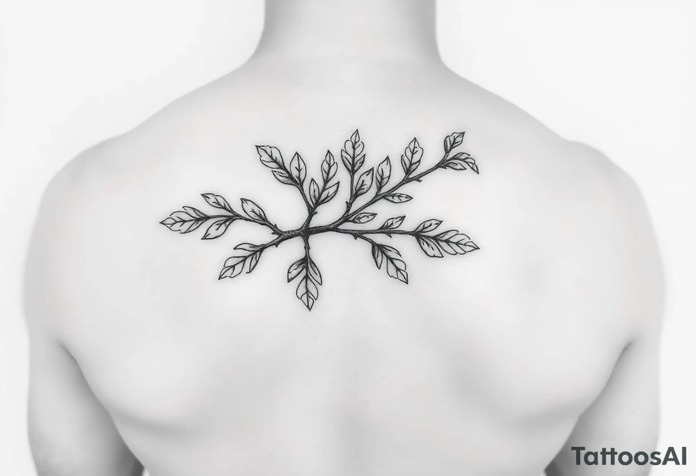 oak branch tattoo idea