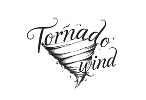 tornado with wind tattoo idea