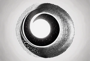 wormhole tattoo idea