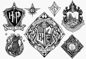 Harry Potter themed tattoo idea