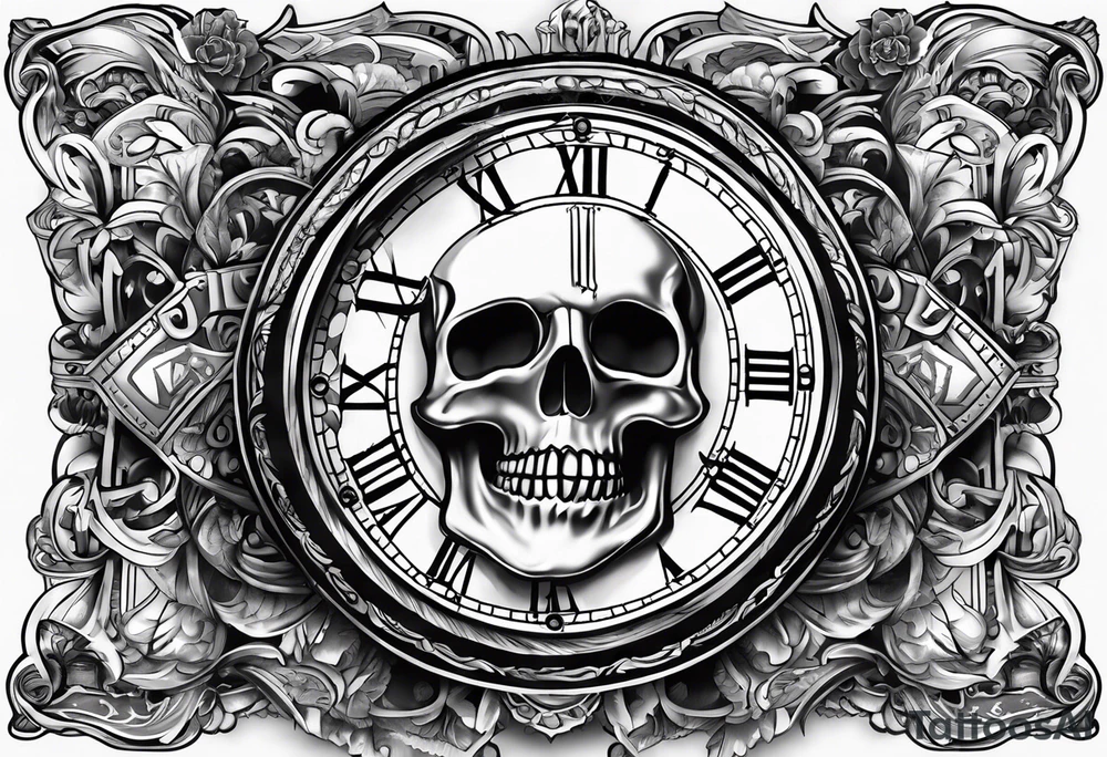 Time is money tattoo idea