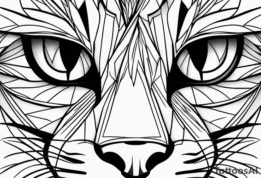 Cat eye tattoo idea