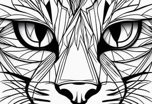 Cat eye tattoo idea