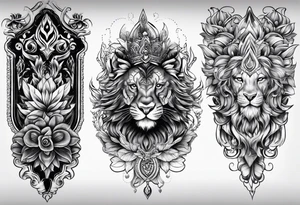 Leg sleeve tattoo idea