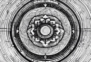 fibonacci sequence with numbers tattoo idea