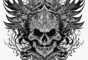 darkness monsterr shadow tattoo idea