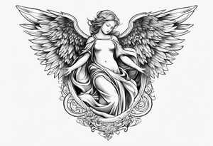 Angel baby heaven gate tattoo idea