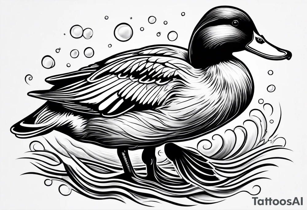 A duck tattoo idea