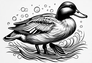 A duck tattoo idea