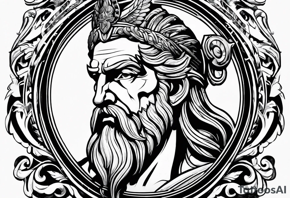 mitologia grecka zeus i pioruny tattoo idea