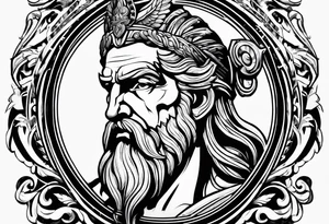 mitologia grecka zeus i pioruny tattoo idea