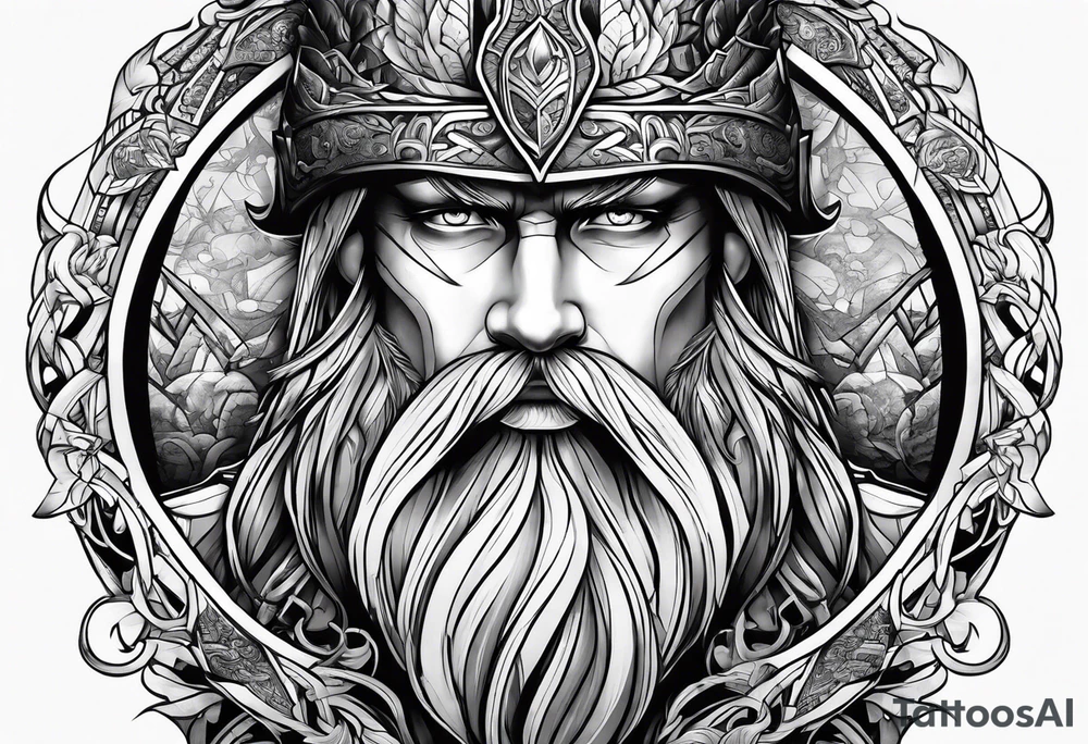 Norse mythology sleeve tattoo idea