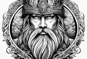 Norse mythology sleeve tattoo idea