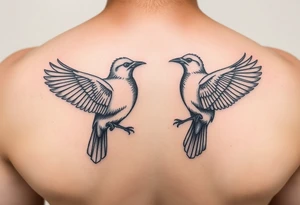 Two birds tattoo idea