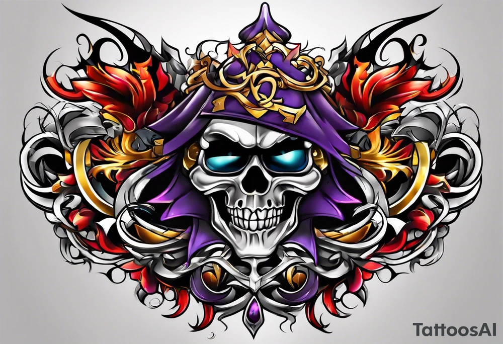 Graffiti art of the name Evil Jaga tattoo idea