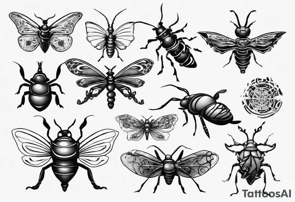 Insects tattoo idea
