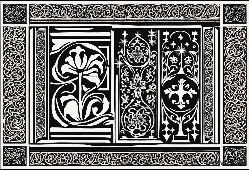 1. Cultural and Historical Symbols:
Stećci Tombstones: These medieval tombstones are unique to the region and often feature intricate carvings of spirals, stars, and crosses. Including one of these motifs can symbolize Bosnia's deep history.
Bosnian Coat of Arms: The golden lily (Lilium bosniacum) is a symbol of Bosnian medieval royalty. You can incorporate this flower for a touch of national pride.
Stari Most: The iconic Old Bridge in Mostar symbolizes the connection between cultures and resilience. This bridge can be an excellent representation of overcoming challenges. tattoo idea