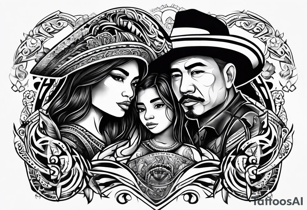Pacific Northwest
Mexican American
Father
Wife
Son 
Daughter 
God
Faith tattoo idea
