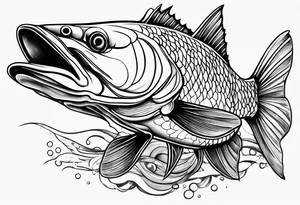 Fishing tattoo idea