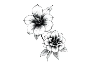 femenine sleeve flower tattoo idea